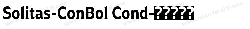 Solitas-ConBol Cond字体转换